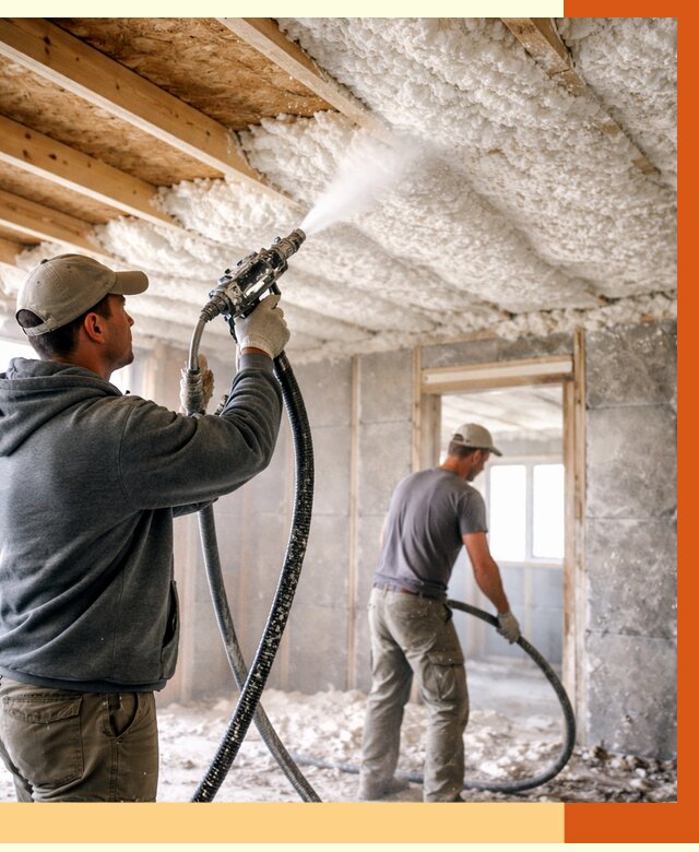 Утепление пеноизолом в Минеральных Водах от 1657 руб./м2 под ключ | ТепломастерМнр