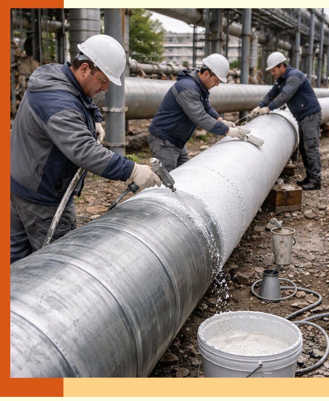 Утепление теплотрассы жидкой теплоизоляцией в Минеральных Водах