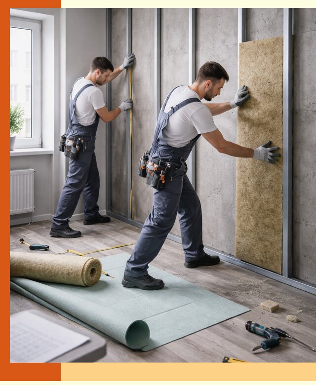 Шумоизоляция квартиры под ключ в Минеральных Водах — профессионально и гарантированно