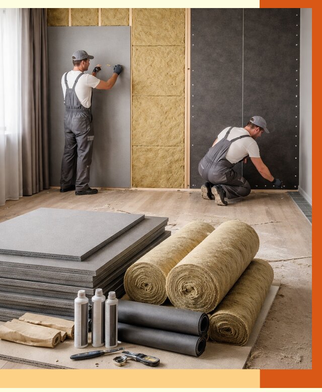 Шумоизоляция дома в Минеральных Водах от 4661 руб/м2 — комплексная звукоизоляция под ключ | ТепломастерМнр