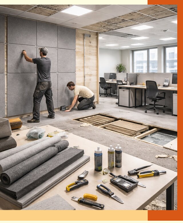 Профессиональная шумоизоляция офиса в Минеральных Водах от 6992 руб. за м2 | ТепломастерМнр