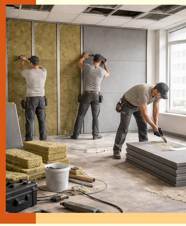 Профессиональная шумоизоляция офисов в Минеральных Водах для комфорта сотрудников