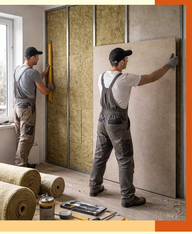 Шумоизоляция стен в Минеральных Водах от 4661 руб/м2 — звукоизоляция стен под ключ | ТепломастерМнр