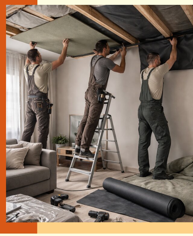 Шумоизоляция потолка в Минеральных Водах — профессиональное устранение шумов