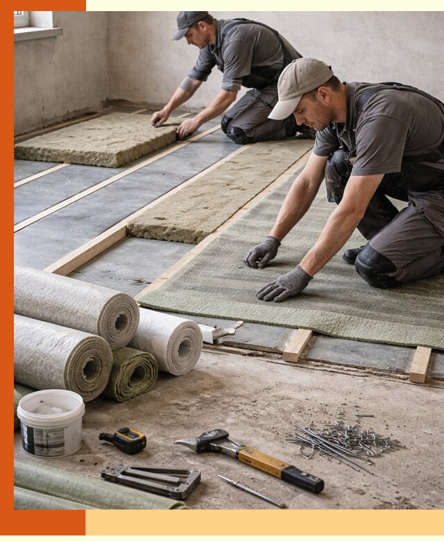 Шумоизоляция пола в Минеральных Водах — профессиональная звукоизоляция помещений