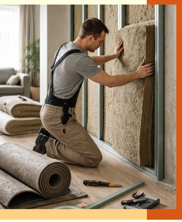 Шумоизоляция перегородок в Минеральных Водах от 1709 руб. за м2 — ТепломастерМнр