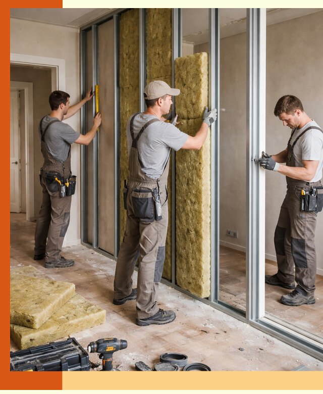 Шумоизоляция межкомнатных перегородок в Минеральных Водах эффективно и надёжно