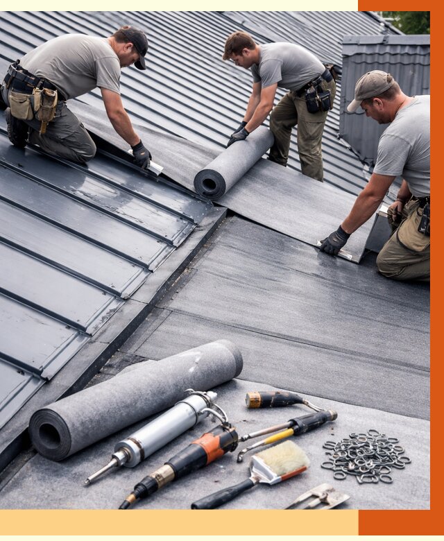 Гидроизоляция металлической кровли полимочевиной в Минеральных Водах от 8804 руб. | ТепломастерМнр