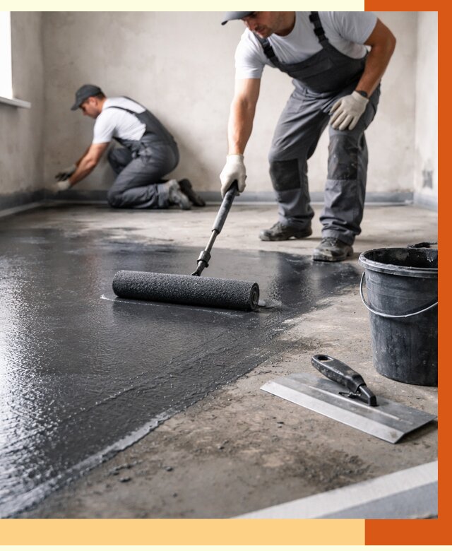 Профессиональная гидроизоляция пола в Минеральных Водах от 8804 руб. под ключ | ТепломастерМнр