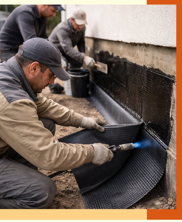 Гидроизоляция цоколя и отмостки в Минеральных Водах от 8804 руб. — ТепломастерМнр