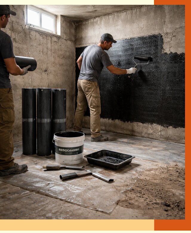 Гидроизоляция подвала в Минеральных Водах от 3625 руб. под ключ | Профессионально — ТепломастерМнр
