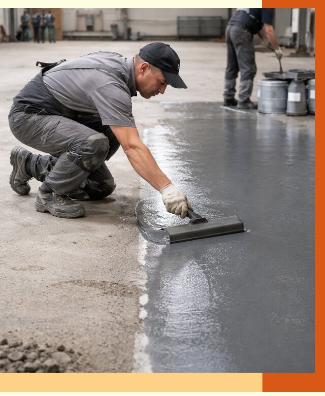 Гидроизоляция промышленного пола в Минеральных Водах от 1243 руб./м2 — ТепломастерМнр специалисты под ключ