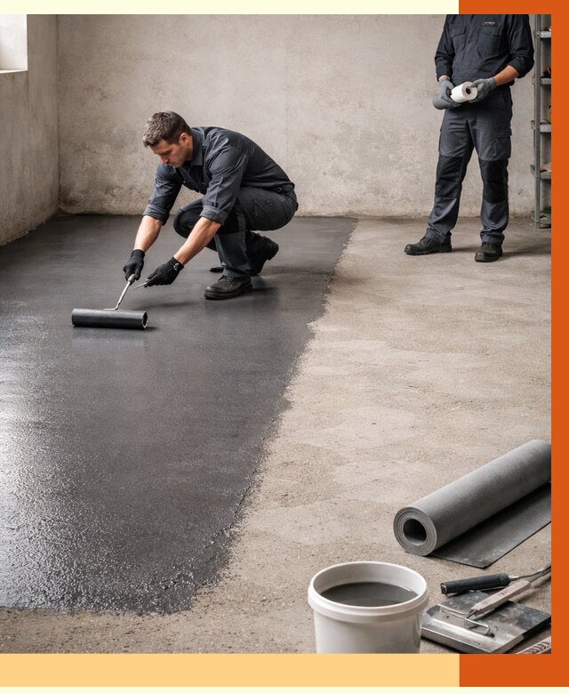 Гидроизоляция гаражного пола в Минеральных Водах от 3625 руб./м² — ТепломастерМнр профессионально