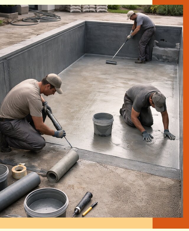 Профессиональная гидроизоляция бассейна в Минеральных Водах от 6733 руб. за м2 | ТепломастерМнр