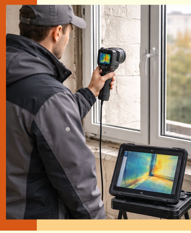 Тепловизионное обследование дома в Минеральных Водах для выявления утечек тепла