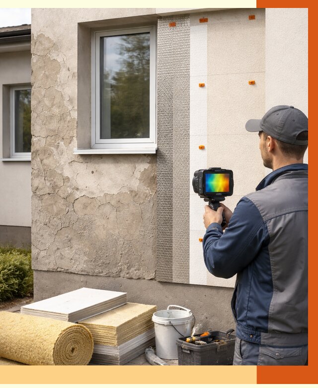 Тепловизионное обследование фасада в Минеральных Водах от 4661 руб. под ключ | ТепломастерМнр