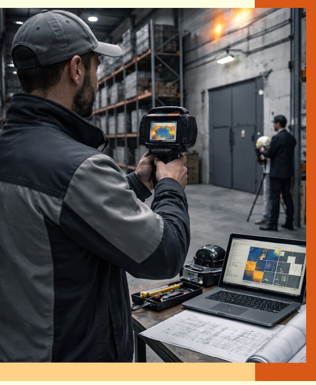 Тепловизионное обследование склада в Минеральных Водах от 6733 руб. | ТепломастерМнр