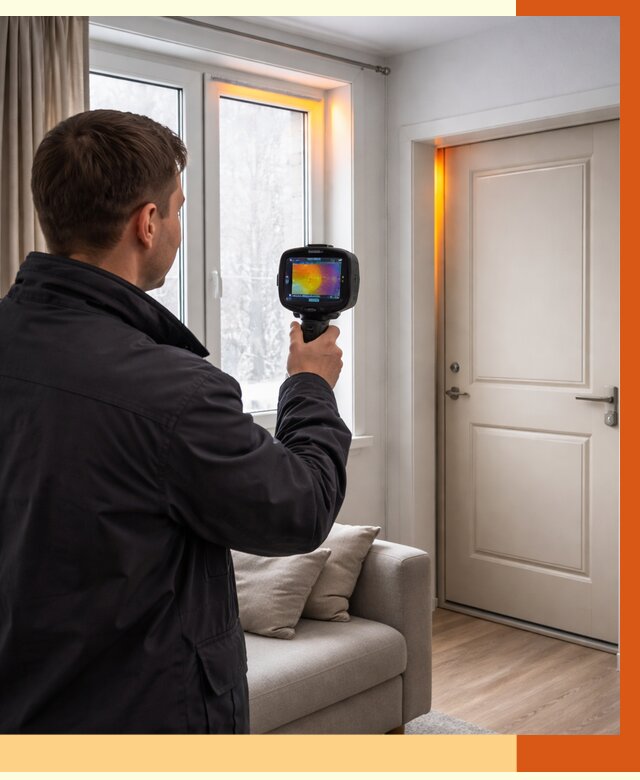 Тепловизионное обследование окон и дверей в Минеральных Водах от 4661 руб. | ТепломастерМнр