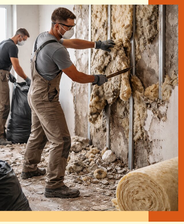 Демонтаж старого утеплителя в Минеральных Водах от 3625 руб. — работы под ключ | ТепломастерМнр