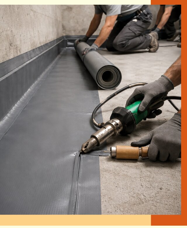 Монтаж гидроизоляционной мембраны в Минеральных Водах от 1031 руб/м2 | ТепломастерМнр