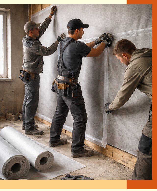 Монтаж ветроизоляции в Минеральных Водах от 4661 руб./м2 — профессионально | ТепломастерМнр