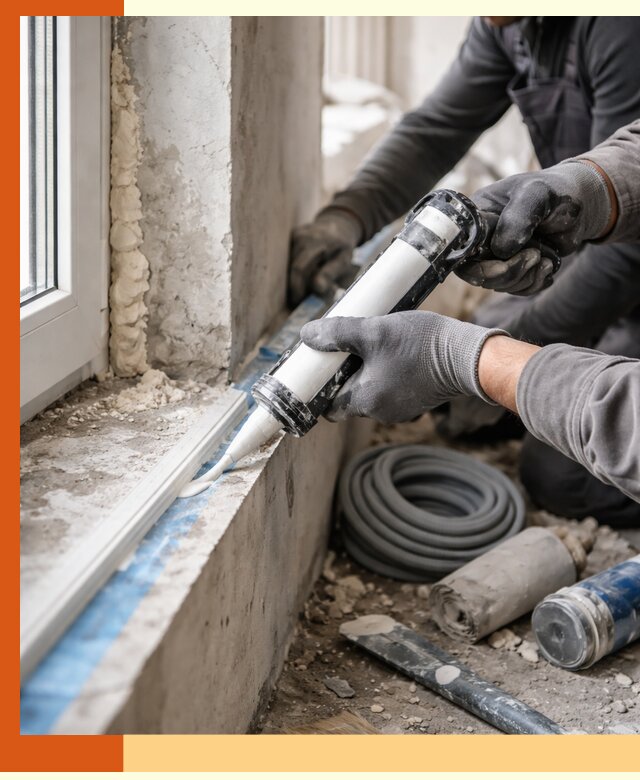 Герметизация стыков и примыканий зданий в Минеральных Водах