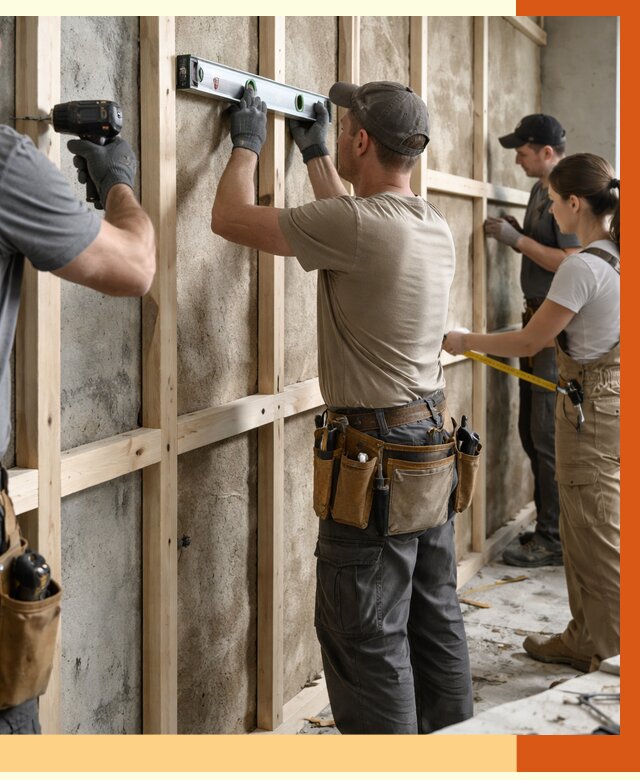Монтаж обрешетки под утепление в Минеральных Водах от 1191 руб/м² | Заказать у ТепломастерМнр