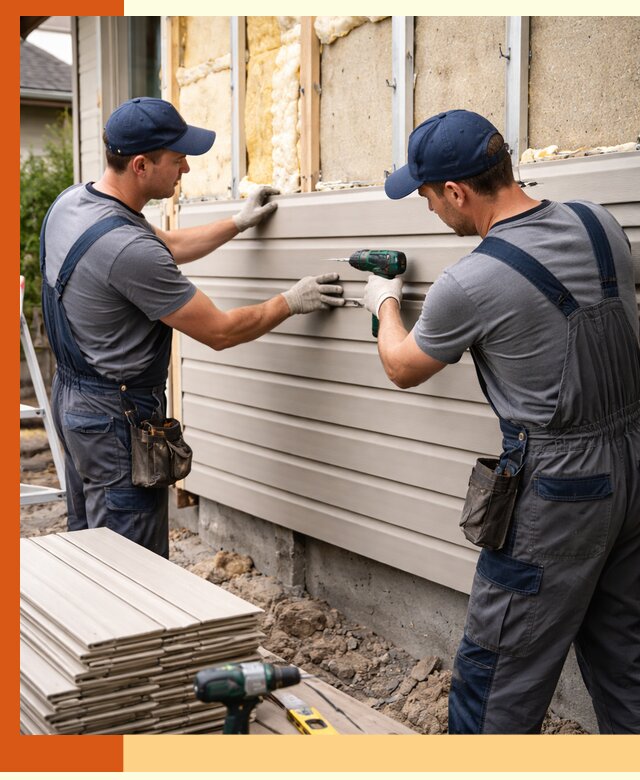 Монтаж сайдинга после утепления в Минеральных Водах качественно и надежно